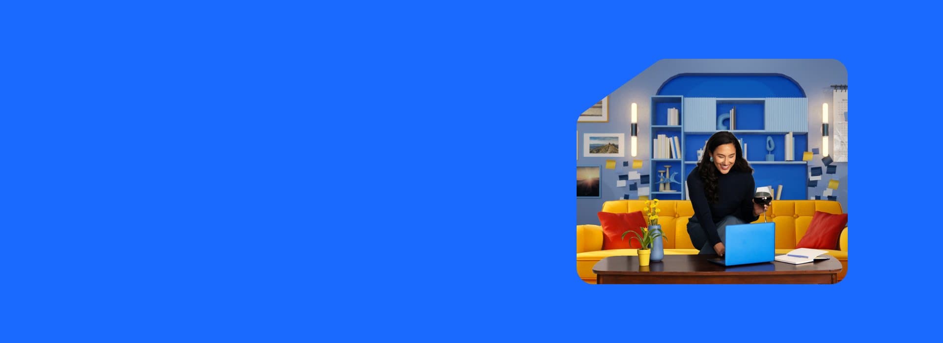 Computer screen on a desk displaying Carbonite logo.